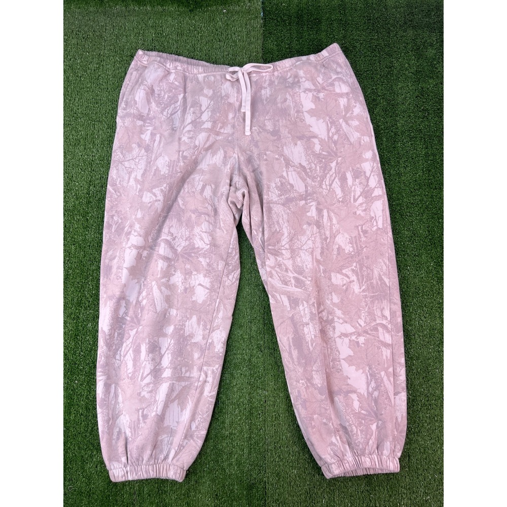 Hollister Gray Camo Jogger Sweatpants Womens XXL Long Fleece Lined Drawstring
